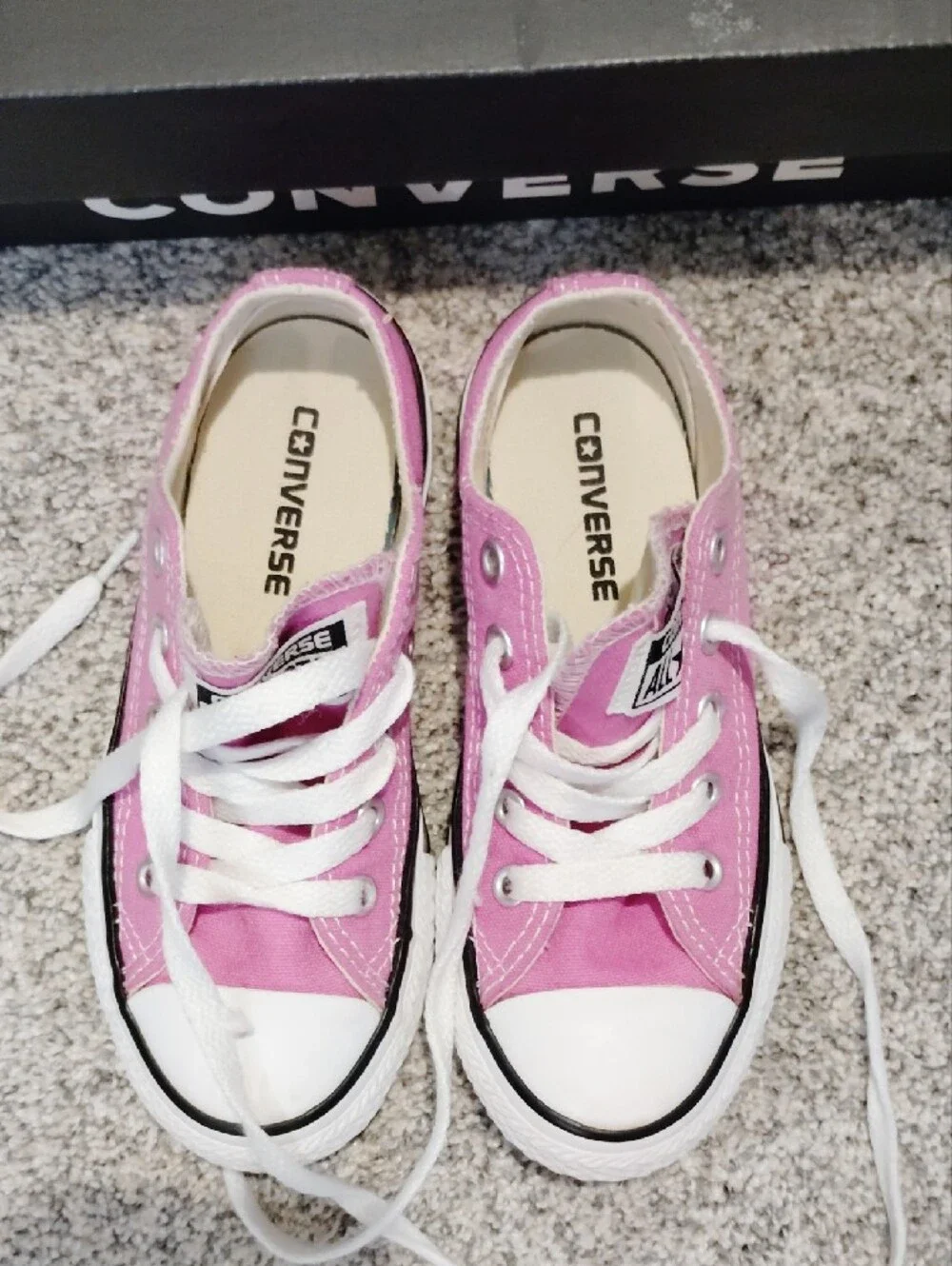 Converse Kids Pink Low-Top Sneakers